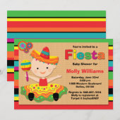 Fiesta Babydusche Einladung (Vorne/Hinten)