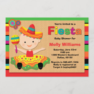 Fiesta Babydusche Einladung