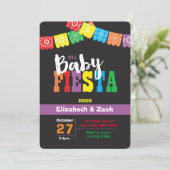 Fiesta Babydusche Einladung (Stehend Vorderseite)
