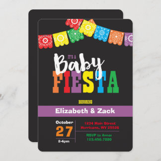 Fiesta Babydusche Einladung