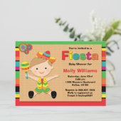 Fiesta Babydusche Einladung (Stehend Vorderseite)