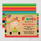 Fiesta Babydusche Einladung (Vorne/Hinten)