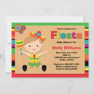 Fiesta Babydusche Einladung