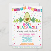 Fiesta Babydusche Einladung Heiliges Guacamole Par (Vorderseite)