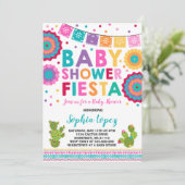 Fiesta-Babyparty-Einladungs-Mexikaner-Babyparty Einladung (Stehend Vorderseite)