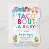 Fiesta-Babyparty-Einladungtaco-Kampf ein Baby Einladung (Vorderseite)