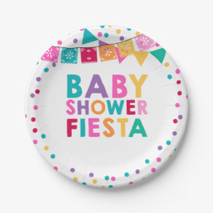 Fiesta-Babyparty-Pappteller-Mexikaner-Babyparty Pappteller