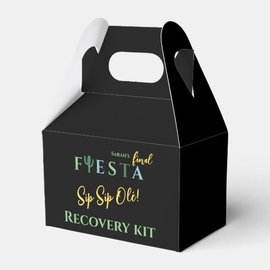 Fiesta Bachelorette Erholung Kit Geschenkschachtel (Vorderseite)