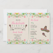 Fiesta bachelorette mit Einladung zur Tour (Vorderseite)