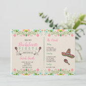 Fiesta bachelorette mit Einladung zur Tour (Stehend Vorderseite)