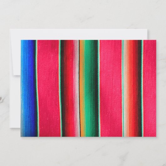 Fiesta bachelorette mit Einladung zur Tour (Rückseite)