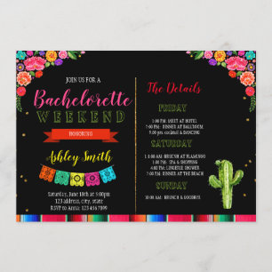 Fiesta bachelorette mit Einladung zur Tour