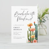 Fiesta Bachelorette Weekend Einladung (Stehend Vorderseite)