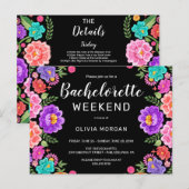 Fiesta Bachelorette Weekend Party Einladung Postkarte (Vorne/Hinten)