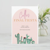 Fiesta Bachelorette Wochenende Einladung (Stehend Vorderseite)