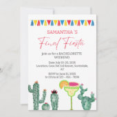 Fiesta Bachelorette Wochenende Einladung (Vorderseite)