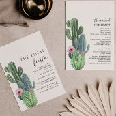 Fiesta Bachelorette Wochenende Party Einladung