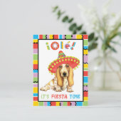 Fiesta Basset Einladung (Stehend Vorderseite)