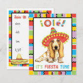 Fiesta Basset Einladung (Vorne/Hinten)