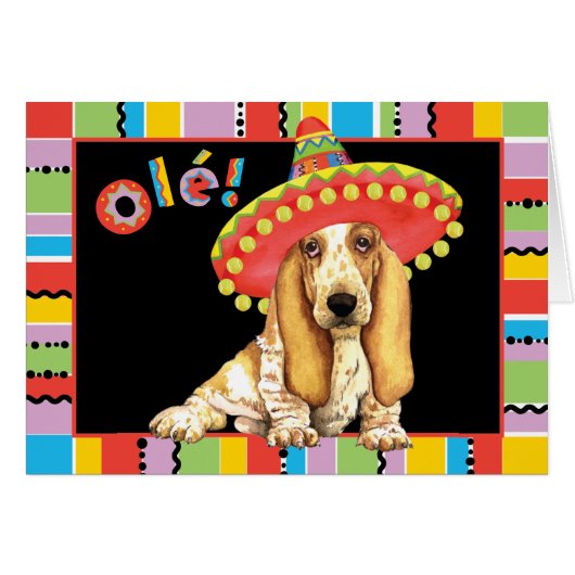 Fiesta Basset Greeting (Vorderseite (Horizontal))