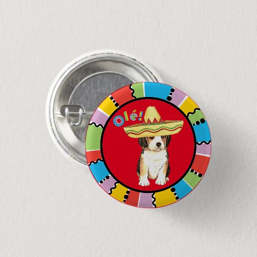 Fiesta Beagle Button (Vorne & Hinten)