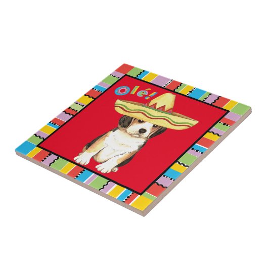 Fiesta Beagle Fliese (Seite)