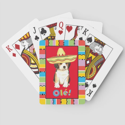 Fiesta-Beagle Spielkarten (Rückseite)