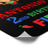 Fiesta Begrüßungsschild Party First fiesta mexican Poster (Ecke)