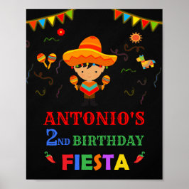 Fiesta Begrüßungsschild Party First fiesta mexican Poster