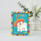 Fiesta Bichon Einladung (Stehend Vorderseite)