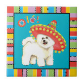 Fiesta Bichon Fliese (Vorderseite)