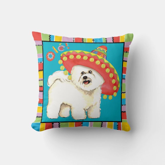 Fiesta Bichon Kissen (Vorderseite)