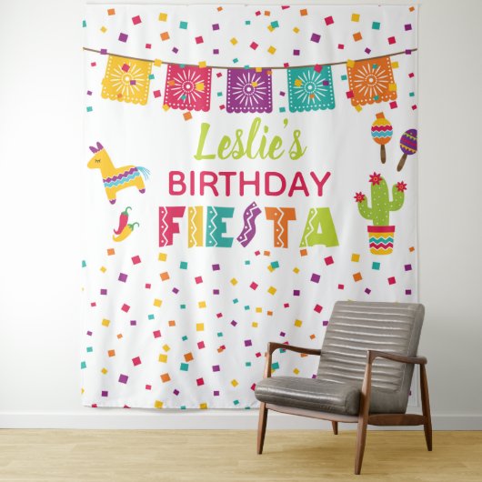 Fiesta Birthday Backdrop - Pinata WH Wandteppich (Beispiel)