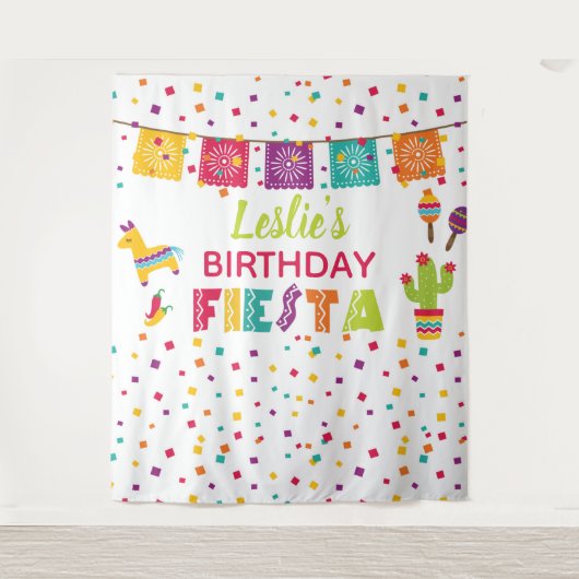 Fiesta Birthday Backdrop - Pinata WH Wandteppich (Vorderseite)