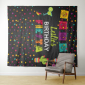 Fiesta Birthday Backdrop Wandteppich (Beispiel (Horizontal))