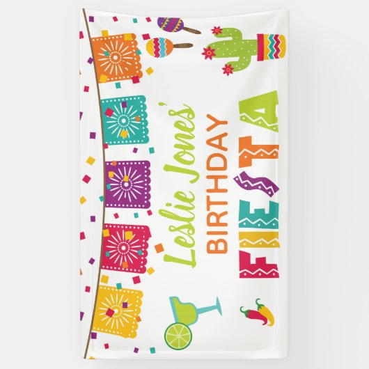 Fiesta Birthday Banner (Vertikal)