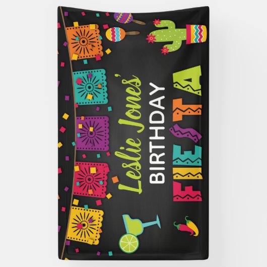 Fiesta Birthday Banner (Vertikal)