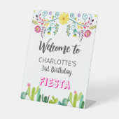 Fiesta Birthday, Begrüßungszeichen Sockelschild (Vorderseite)
