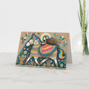 FIESTA BIRTHDAY CARD DANKESKARTE