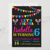 Fiesta Birthday Cinco De Mayo Party Einladung (Vorderseite)