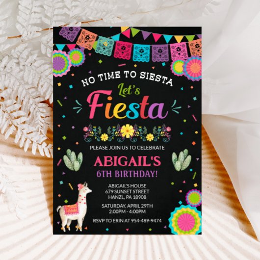 Fiesta Birthday Einladung