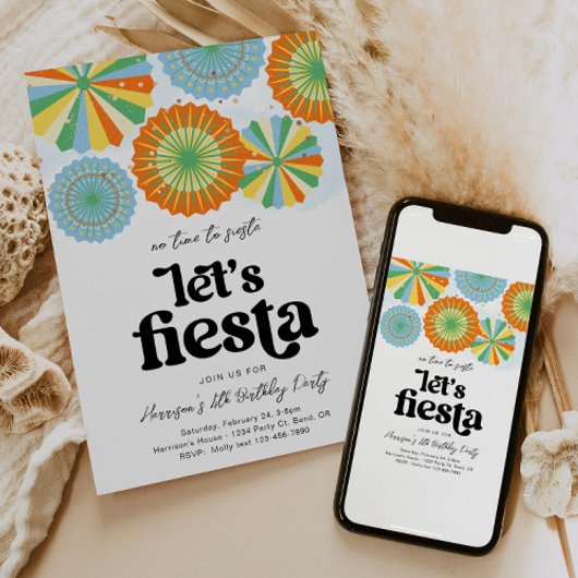 Fiesta Birthday Einladung