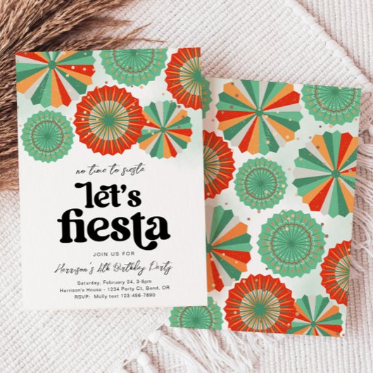 Fiesta Birthday Einladung