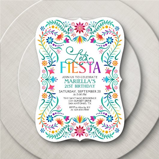 Fiesta Birthday Einladung