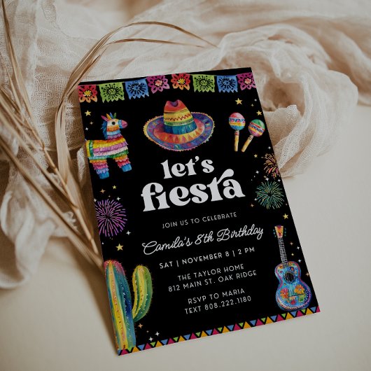 Fiesta Birthday Einladung