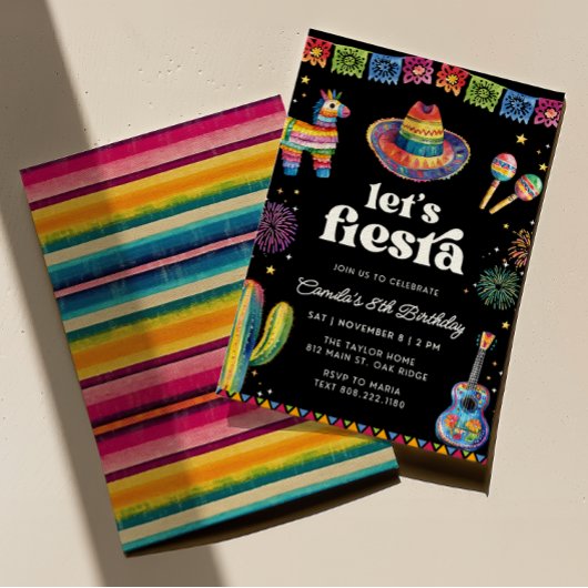 Fiesta Birthday Einladung