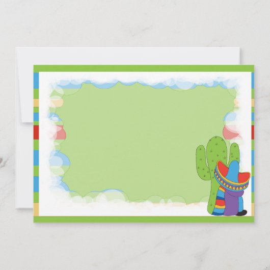 Fiesta Birthday Einladung (Rückseite)