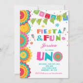 Fiesta Birthday Einladung Fiesta Fun Turning Uno (Vorderseite)