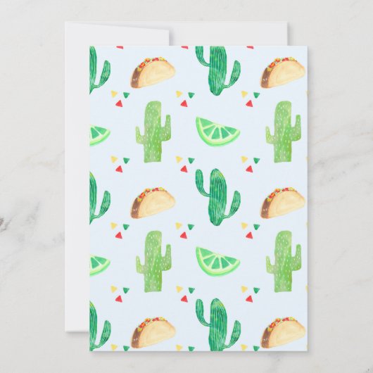 Fiesta Birthday Einladung | Fiesta-Party (Rückseite)