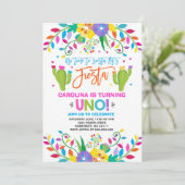 Fiesta Birthday Einladung Mexican Birthday Fiesta (Stehend Vorderseite)